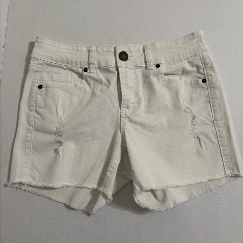 O'Neill White Jean Shorts Mid-Length